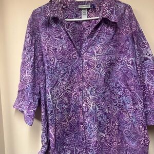 Catherines‎ Lavender and Violet Blouse